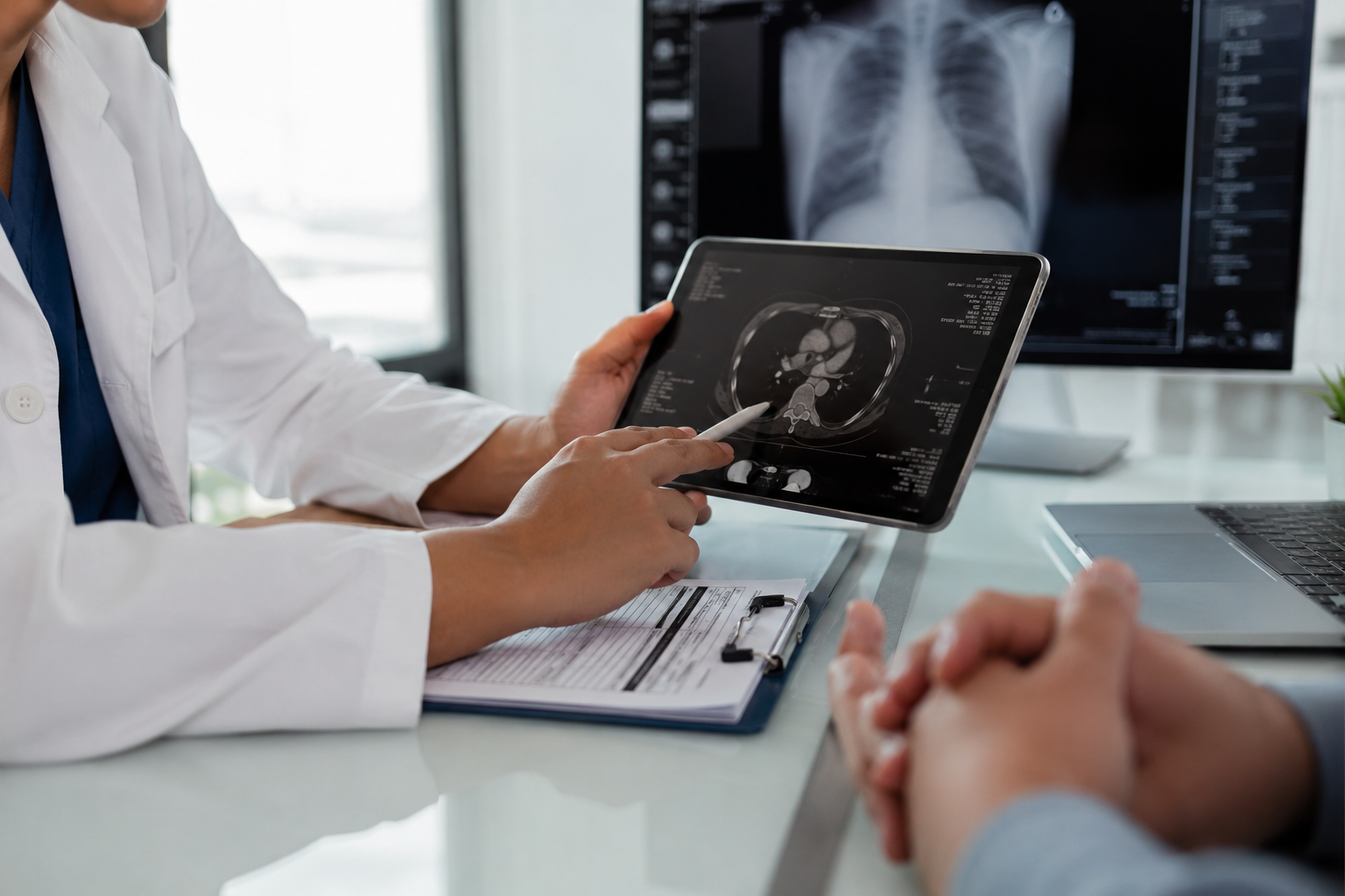 Interpretación de estudios médicos en el contexto clínico del paciente
